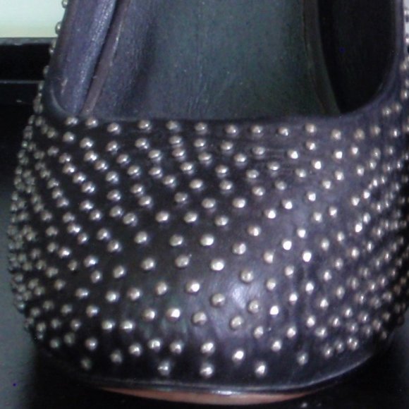 DOLCE VITA TRINITY BLACK NAILHEAD PLATFORM HEEL 7 - Picture 9 of 9